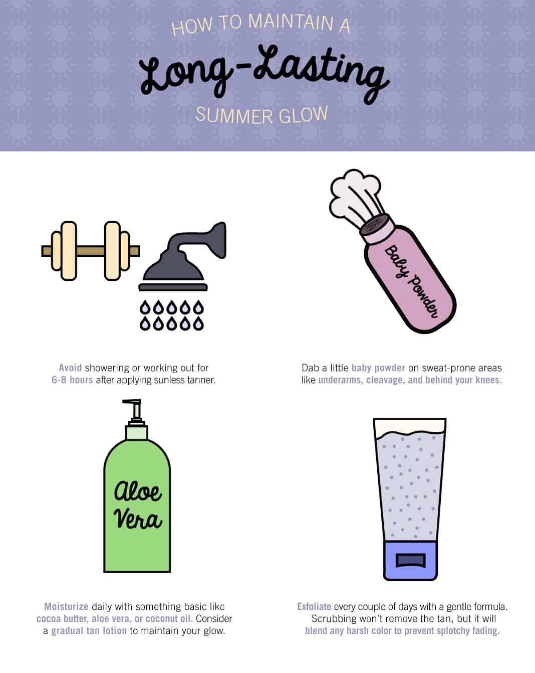 How to Maintain a Long Lasting Summer Glow