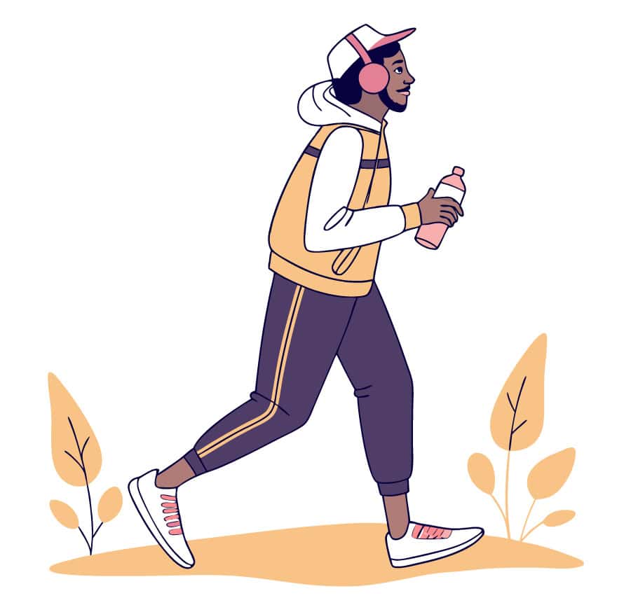 A person jogging