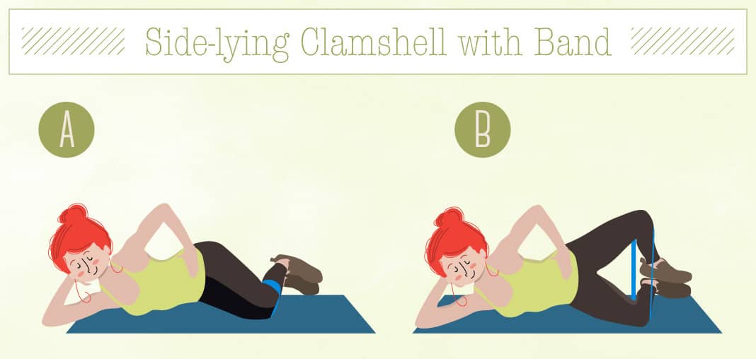 Side-lying Clamshell with Band