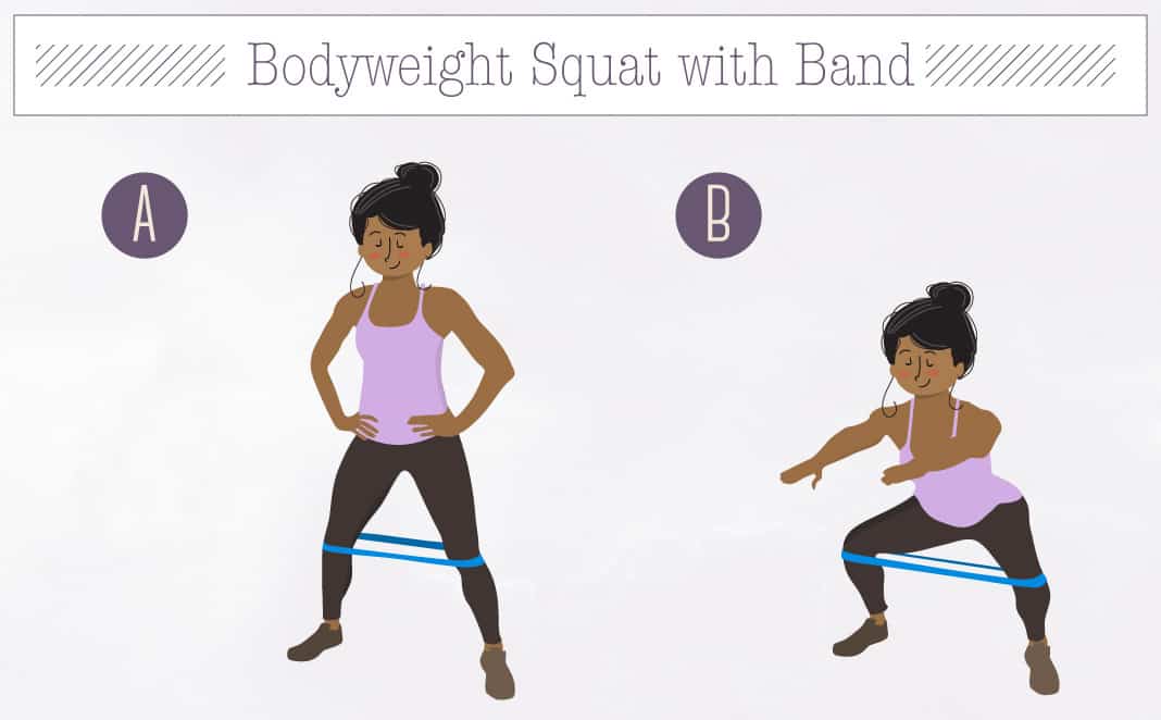 Bodyweight Squat with Band