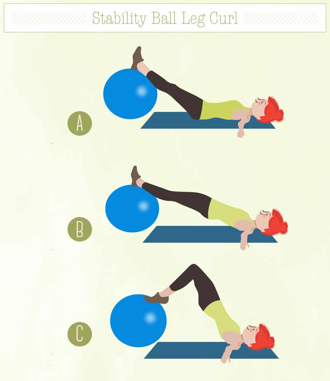 Stability Ball Leg Curl