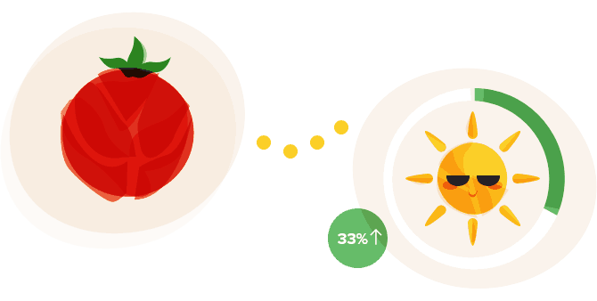 People Who Ate 5 Tablespoons of Tomato Paste a Day Experienced a 33% Increase in Sun Protection.